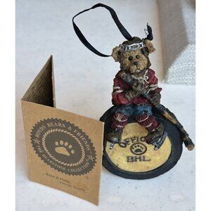 1995 The Boyds Collection Hat Trick Official BHL Hockey Christmas Ornament-BOXED